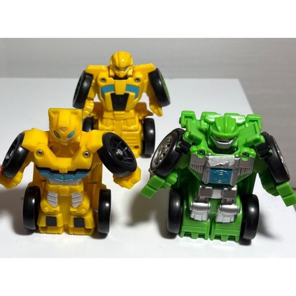 Transformer Rescue Bot Flip Racers Race Cars Bulldozer Mini Playskool - Picture 2 of 11